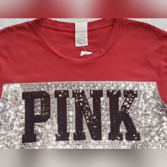 πHPπPINK Crop Top with Sequinπ - Picture 3 of 4
